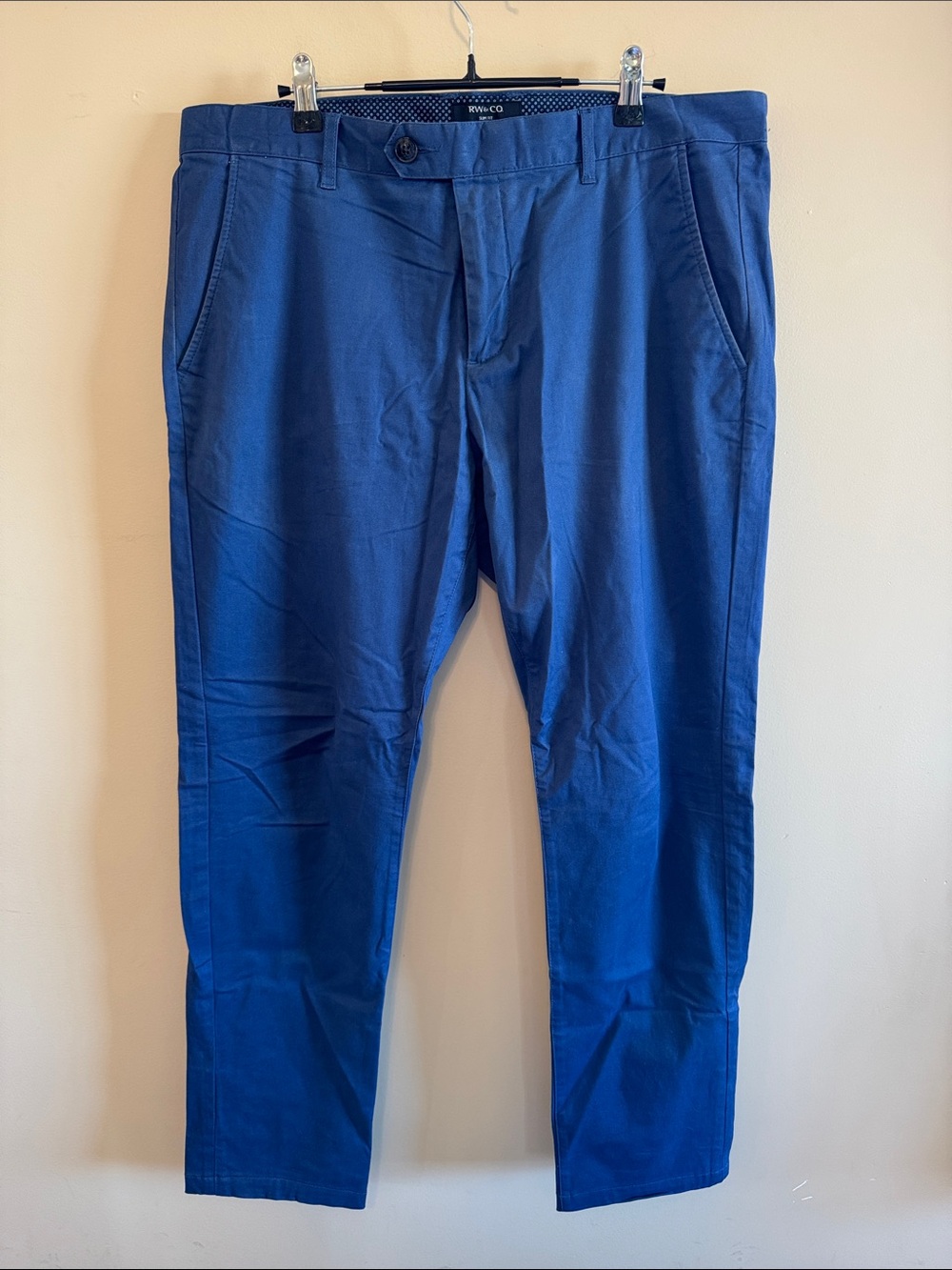 RW&CO. Men's Royal Blue Chino Pants